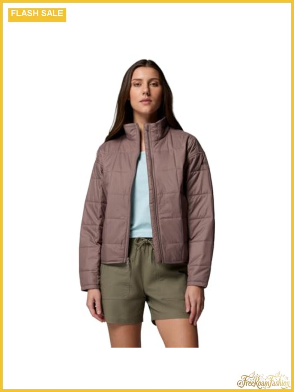 Quilted Lightweight Packable Jacket with Omni-Shield and Recycled Insulation